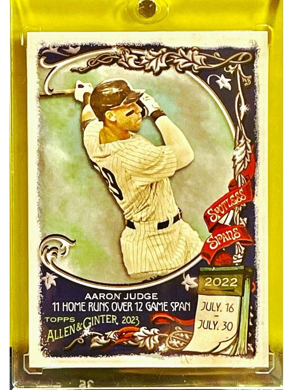 Aaron Judge RARE TOPPS Insert Allen & Ginter INVESTMENT CARD YANKEES Free Case